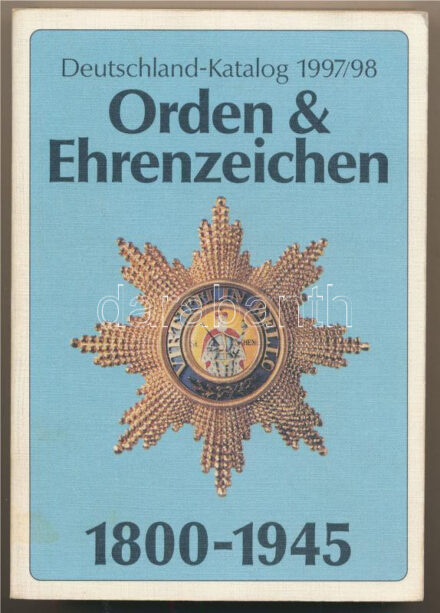 Jörg Nimmergut: Deutschland-Katalog. Orden und Ehrenzeichen von 1800-1945. (Német jelvények és kitüntetések 1800-1945) München, 1997/98-as kiadás. Használt, nagyon jó állapotban.