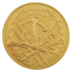 Svájc DN 'Schweizer Militargeschichte / Schlacht bei hard' aranyozott Cu emlékérem kapszulában (40mm) T:PP Switzerland ND 'Schweizer Militargeschichte / Schlacht bei hard' gold plated Cu commemorative medallion in capsule (40mm) C:PP - Image 2