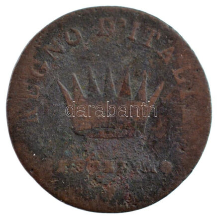 Olasz Államok / Napóleon Királysága 1808V 3c Cu 'I. Napóleon' T:3 Italian States / Kingdom of Napoleon 1808V 3 Centesimi Cu 'Napoleon I' C:F