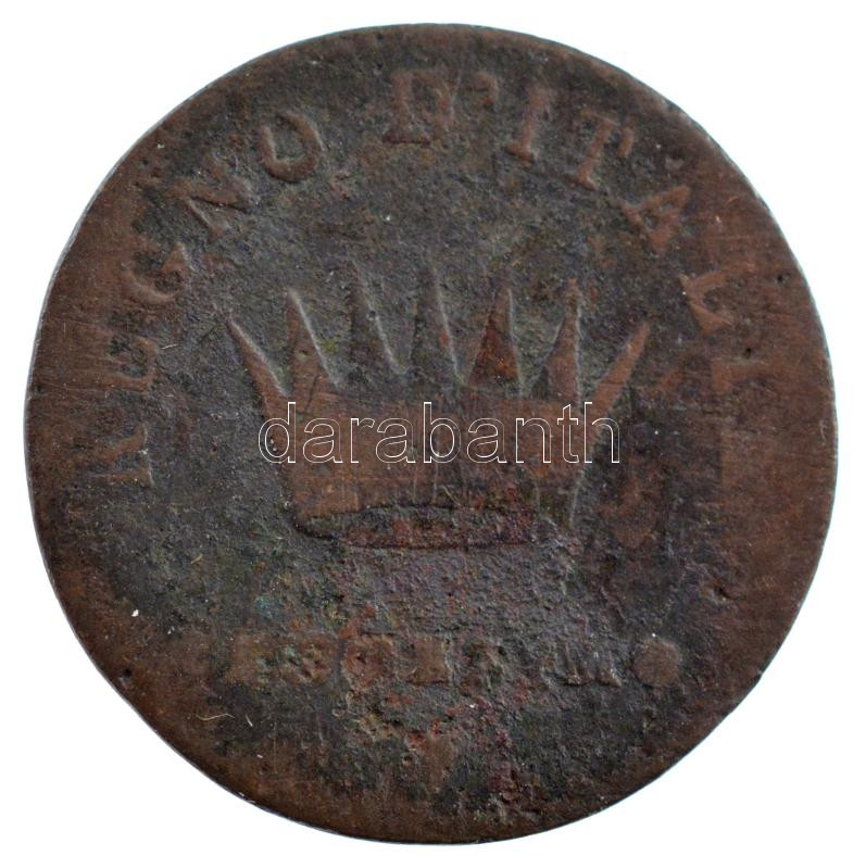 Olasz Államok / Napóleon Királysága 1808V 3c Cu 'I. Napóleon' T:3 Italian States / Kingdom of Napoleon 1808V 3 Centesimi Cu 'Napoleon I' C:F