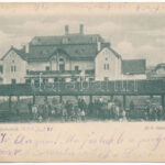 1899 (Vorläufer) Tótsóvár, Sóvár, Solivar (Eperjes, Presov); M. kir. Nándor sófőzőház. Divald / salt mine, salt distilling house + 'EPERJES-BÁRTFA 186. SZ.' vasúti mozgóposta (EB)