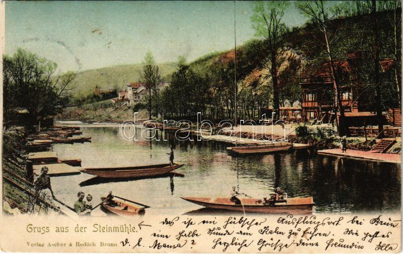 1900 Kamenny mlyn, Steinmühle (Brno, Brünn);