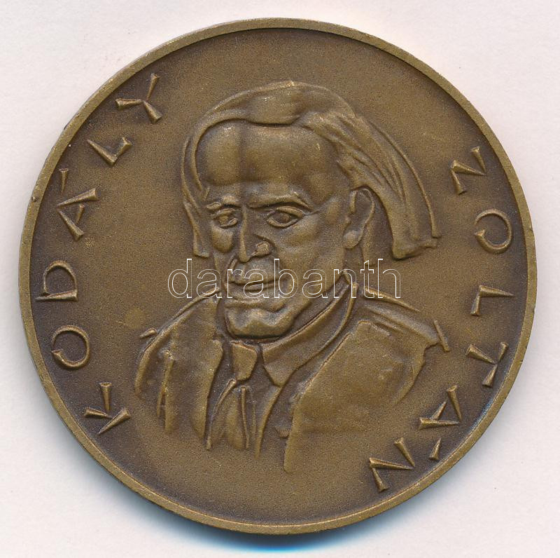 Kiss Nagy András (1930-1997) DN 'Kodály Zoltán / Háry János' kétoldalas bronz emlékérem (60mm) T:1-