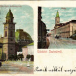 1901 Szatmárnémeti, Szatmár, Satu Mare; Székesegyház, zárda. Reizer János kiadása / cathedral, nunnery (EK)
