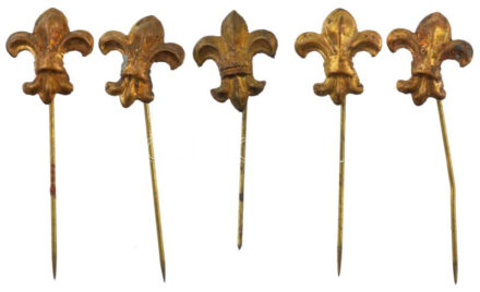 ~1930-1940. bronz cserkész jelvény (4x) (15x12mm) T:2