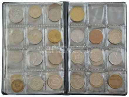 Vegyes 59db-os érme tétel sérült, kisalakú berakóban T:vegyes
