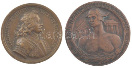 1912. 'Pénzintézeti Sportegyletek Szövetsége' Br díjérem T:2 + 1938 Felvidék felszabadulásának emlékére br kitüntetés fül nélkül T:3