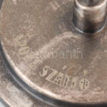 Sport Szálló asztali zászlótartó rúd, alpakka, XX. sz. első fele. Jelzett, m: 47,5 cm - Image 3