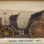 4 db játékautó: csehszlovák Tatra President 1897, Rolls-Royce és Wanderer Phaeton oldtimer autók + Shell V-Power F2008 Forma-1 autó, eredeti dobozukban - Image 2