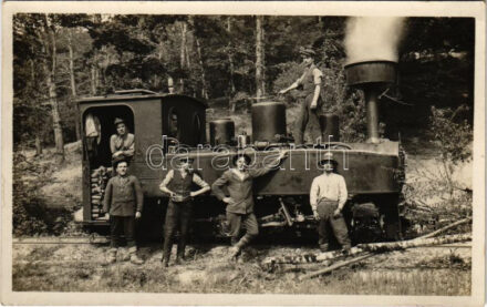 Feldbahnlokomotiv Arn. Jung GMBH Jungenthal No. 2643. 1917. / Arnold Jung-féle német katonai tábori gőzmozdony, vasút / German military field railway, train, locomotive. photo (Rb)