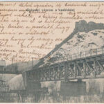 Gyimes, Ghimes; Rákóczi várrom, magyar-román határ, vasúti híd / castle ruin, Hungarian-Romanian border, railway bridge