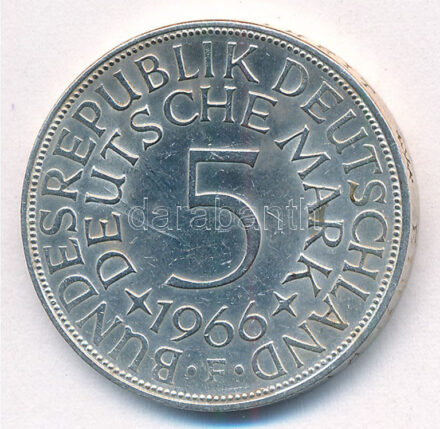 Német Szövetségi Köztársaság 1966F 5M Ag T:2 Federal Republic Germany 1966F 5 Mark Ag C:XF Krause KM#112
