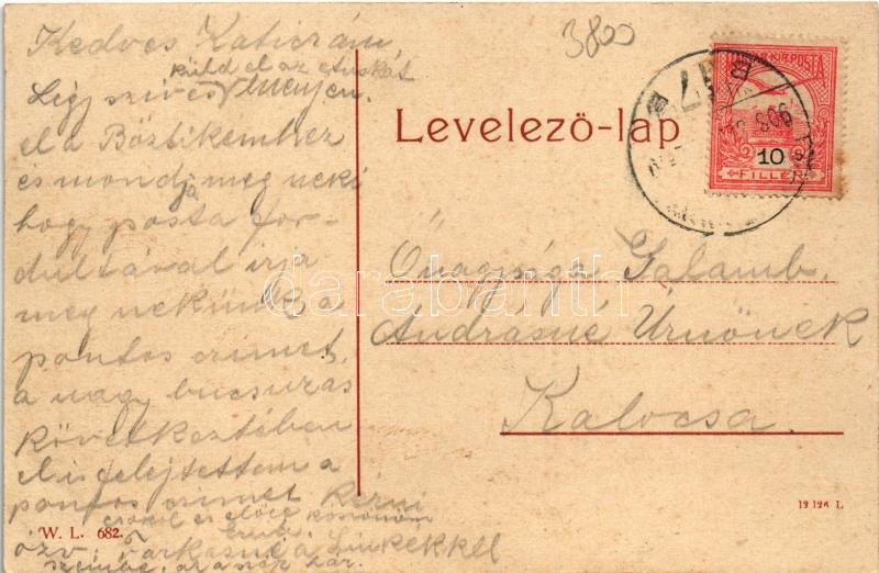 1908 Kiskőrös, Evangélikus templom. W.L. 682. (EB) - Image 2