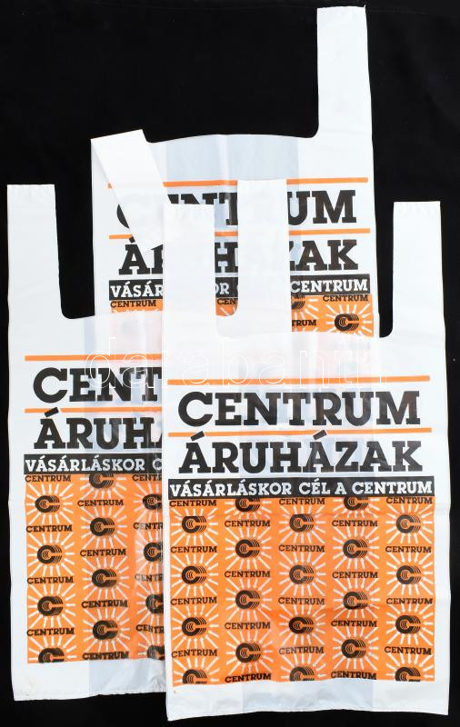 3 db Centrum Áruház retró reklámszatyor