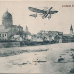 Nagyvárad, Oradea; Zsinagóga, repülőgép. Benkő antiquarium kiadása / synagogue, aircraft (fl)