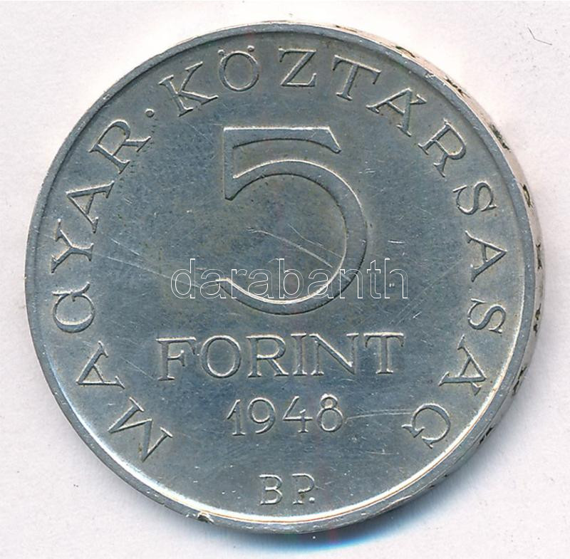 1948. 5Ft Ag 'Petőfi' T:1- ph. Adamo EM1 - Image 2