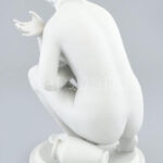 Raffaello Romanelli (1856-1928) nyomán, Venus. Biscuit porcelán, olvashatatlan jelzéssel, hibátlan, m: 24 cm - Image 3