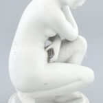 Raffaello Romanelli (1856-1928) nyomán, Venus. Biscuit porcelán, olvashatatlan jelzéssel, hibátlan, m: 24 cm - Image 4