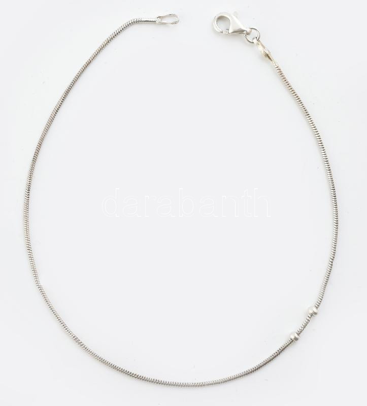 Ezüst (Ag) karlánc / bokalánc, jelzett, h: 23,5 cm, nettó: 2,1g