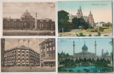 Copenhagen, Kobenhavn; - 4 pre-1945 postcards