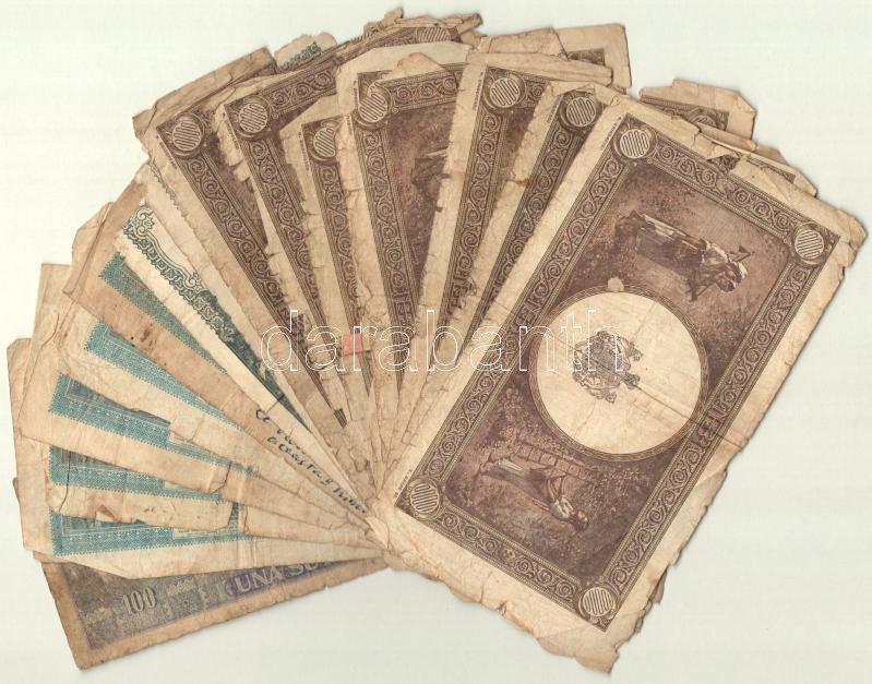 Románia 1944-1945. 5000L-100.000L (14db, 7xklf) + 1966. 100L T:III--V Romania 1944-1945. 5000 Lei - 100.000 Lei (14pcs, 7xdiff) + 1966. 100 Lei C:VG-Pr - Image 2