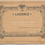 Losonc, Lucenec; Zárható levelezőlap belül 8-képes füzettel. Redlinger Ignác kiadása / Closeable postcard with booklet inside, 8 pictures