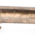 Ezüst (Ag) fogvájótartó, jelzett, h: 10,5 cm, nettó: 37,7 cm