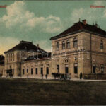 1940 Szatmárnémeti, Satu Mare; pályaudvar, vasútállomás / railway station + '1940 Szatmárnémeti visszatért' So. Stpl