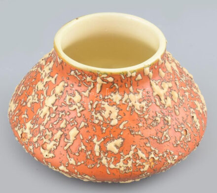 Tófej váza, jelzés nélkül, hibátlan, d: 15 cm