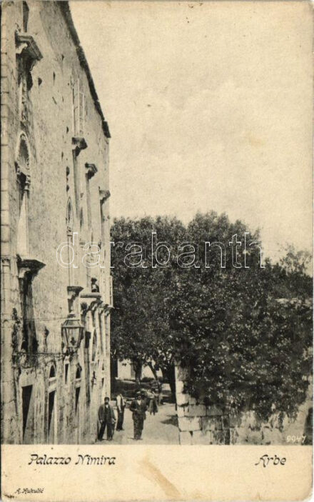 1906 Rab, Arbe; Palazzo Nimira / palace. A. Kukulic (fa)
