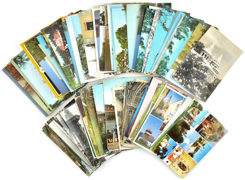 Kb. 100 db MODERN magyar város képeslap / Cca. 100 modern Hungarian town-view postcards
