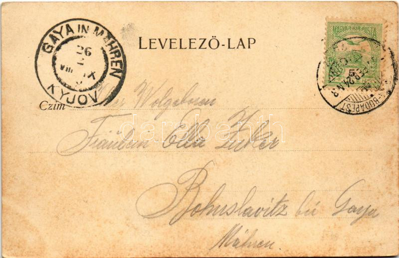 1900 Nagykikinda, Kikinda; Wodicza-Hain, Drusch / Vodica-liget, Cséplési jelenet, cséplés gőzgéppel / spring source, treshing, folklore (fl) - Image 2