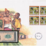 Guinea 1981. 2S felbélyegzett borítékban, bélyegzéssel T:1 Guinea 1981. 2 Sylis in envelope with stamp and cancellation C:UNC