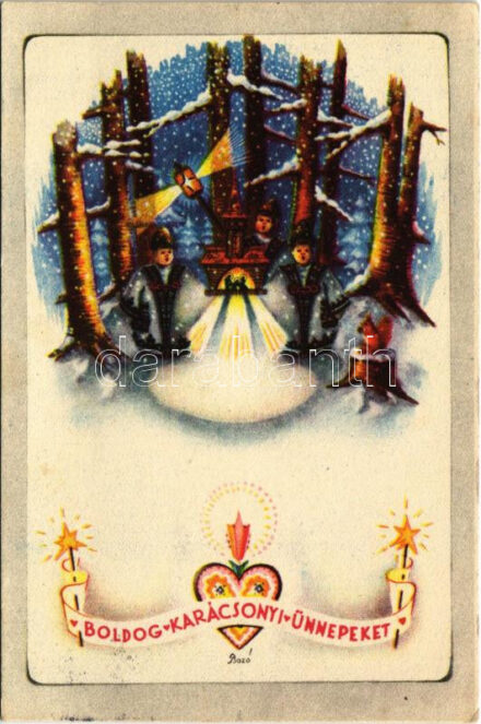 Boldog karácsonyi ünnepeket! / Hungarian Christmas greeting s: Bozó (EK)