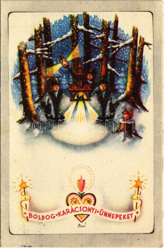 Boldog karácsonyi ünnepeket! / Hungarian Christmas greeting s: Bozó (EK)