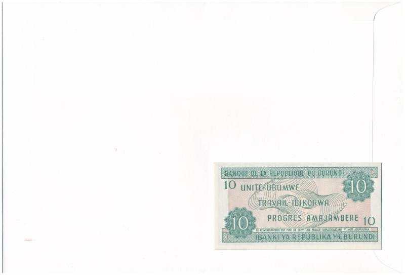 Burundi 1991. 10Fr felbélyegzett borítékban, bélyegzéssel T:I Burundi 1991. 10 Francs in envelope with stamp and cancellation C:UNC - Image 2