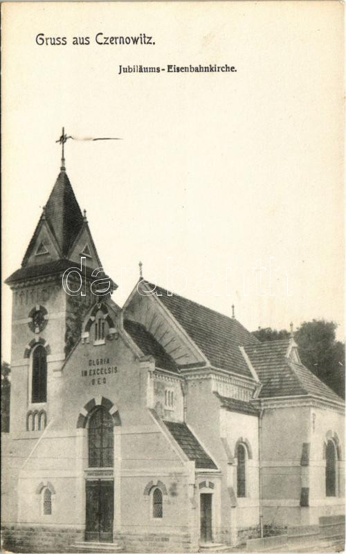 Chernivtsi, Czernowitz, Cernauti, Csernyivci (Bukovina); Jubiläums-Eisenbahnkirche / church