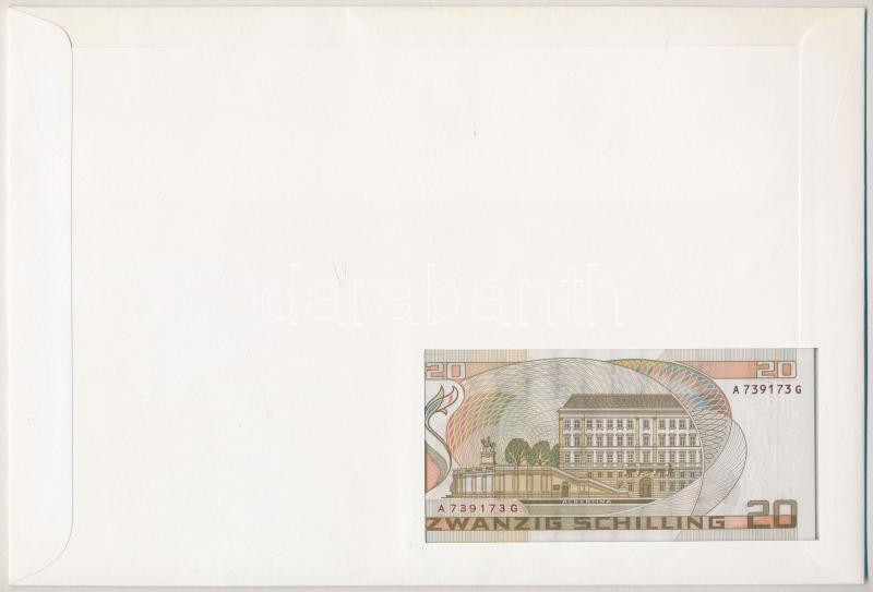 Ausztria 1986. 20Sch felbélyegzett borítékban, bélyegzéssel T:I Ausztria 1986. 20 Schilling in envelope with stamp and cancellation C:UNC - Image 2