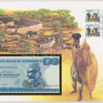 Zimbabwe 1994. 2$, felbélyegzett borítékban, bélyegzéssel T:1 Zimbabwe 1994. 2 Dollars in envelope with stamp and cancellation C:UNC