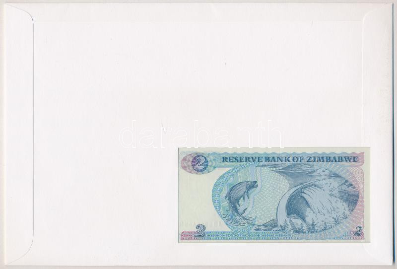 Zimbabwe 1994. 2$, felbélyegzett borítékban, bélyegzéssel T:1 Zimbabwe 1994. 2 Dollars in envelope with stamp and cancellation C:UNC - Image 2