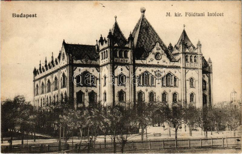 Budapest XIV. Zugló, M. kir. földtani intézet palotája. Stefánia út 14.
