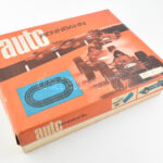 'PREFO' NDK autóversenyző pálya, versenyautó Melkus játék 1970 körül, nincs kipróbálva, eredeti dobozában. Hosszú autópálya szakasz. Doboz méret: 43x53 - Image 3