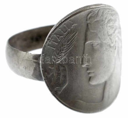 Olaszország 1913. Ni 2c gyűrűvé alakítva T:3 Italy 1913. Ni 2 centesimi transformed into ring C:F