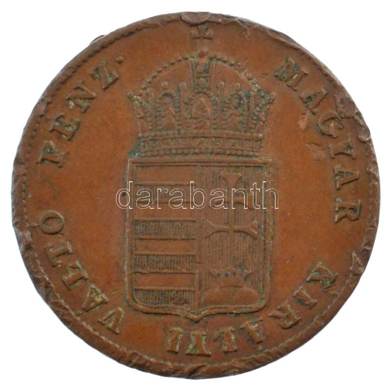 1848. 1kr Cu T:3 több ph., karc Adamo B1 - Image 2