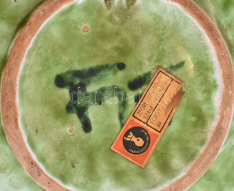 Fórizsné Sárai Erzsébet: Tányér. Mázas kerámia. Jelzett. m:21 cm - Image 2