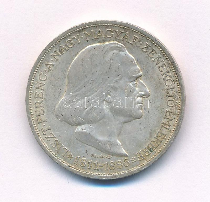 1936. 2P Ag 'Liszt' T:1- patina, kis ph. Adamo P7.3