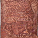Székely fafaragás, jelzés nélkül: Orbán Balázs, író, néprajzi gyűjtő . 33,5x23cm