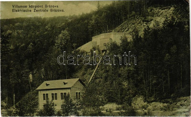 Brázova, Breazova; Villamos központ / Elektrische Zentrale / electric power central, power station (r)