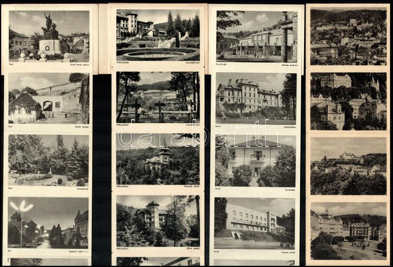 cca 1950 4 db fénykép leporelló, Eger, Mátraháza, Parád, Marianské Lázné - Image 2