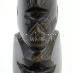 Jelzés nélkül: Mexikói törzsi figura. Kézzel faragott obszidián. Hibátlan, m: 11 cm - Image 2